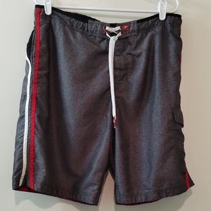 Men's Speedo Swim Trunks Shorts Steel Gray Size L